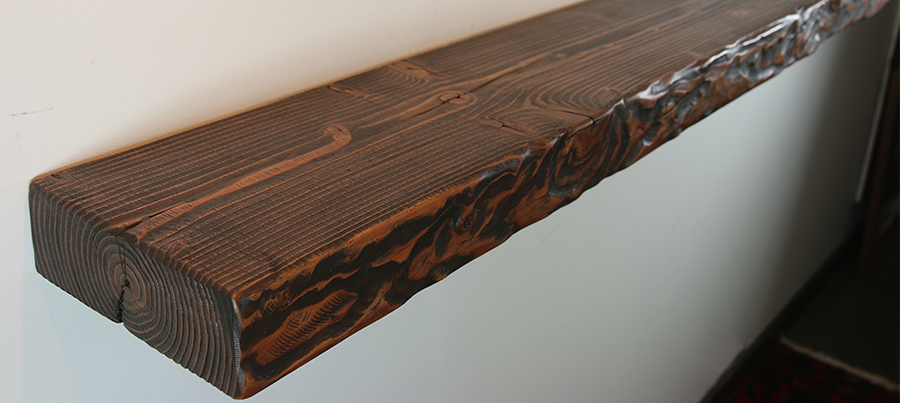 Fireplace Mantel | Reclaimed Wood