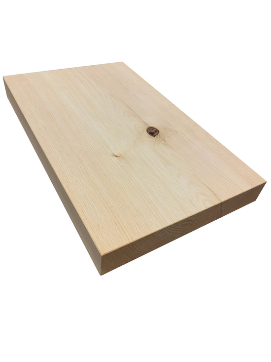Pine Full Wood Floating Shelf - Pure Finish, Straight cut