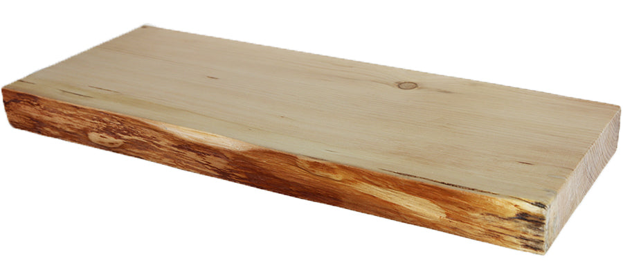 Live Edge Pine Wood | 300 LBS Capacity Floating Shelf