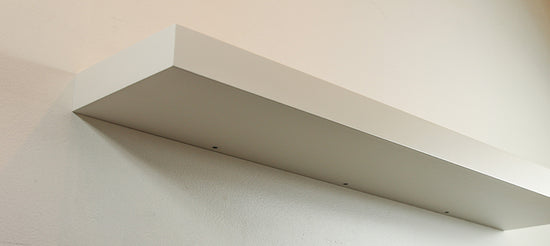 Maple Veneer Floating Shelf - Painted White