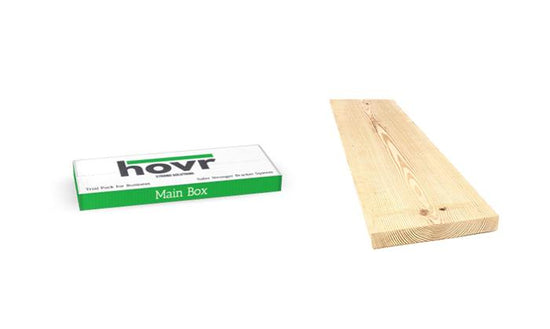 Hovr Bracket System Standard Introductory Pack With Shelf